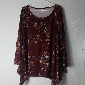 WEST LOOP WOMEN'S TUNIC BLOUSE(XL)